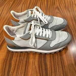 Brunello Cucinelli size 11.5 mixed media sneakers